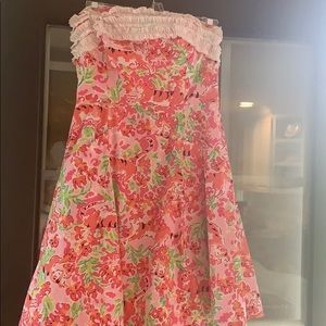 LILLY PULITZER strapless dress. **LIKE NEW**